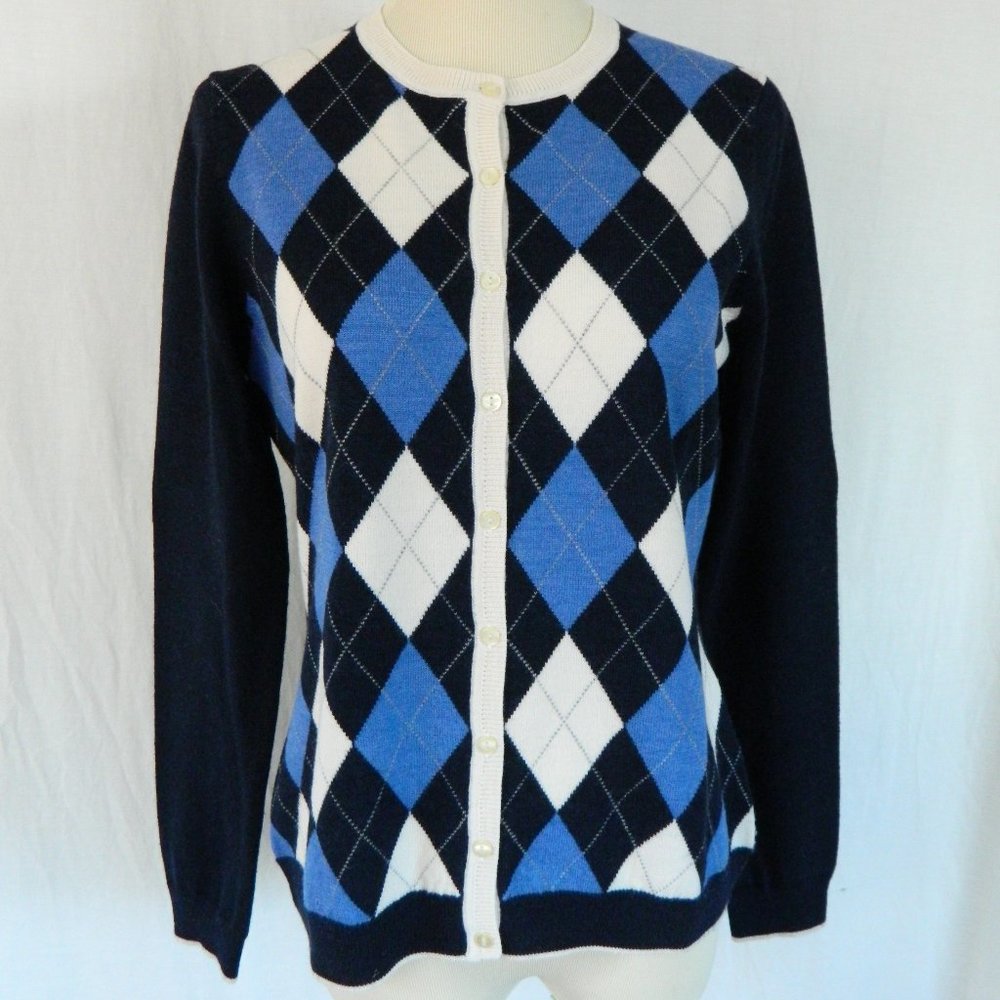 *SOLD*Brooks Brothers 346 Argyle Cardigan Sweater